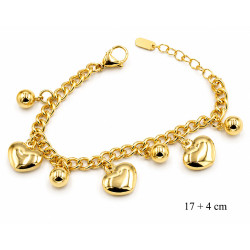 Bransoletka miedź pozłacana 14k - MF42676