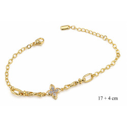 Bransoletka miedź pozłacana 14k - MF42624