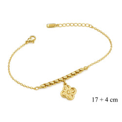 Bransoletka miedź pozłacana 14k - MF42627