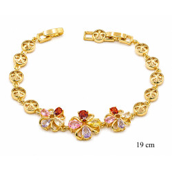 Bransoletka miedź pozłacana 14k - MF42651