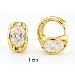 Kolczyki miedź pozłacana 14k - MF42634