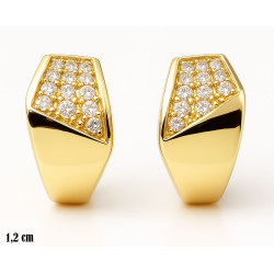 Kolczyki miedź pozłacana 14k - MF42632