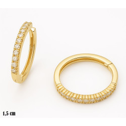 Kolczyki miedź pozłacana 14k - MF42637