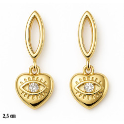Kolczyki miedź pozłacana 14k - MF42731