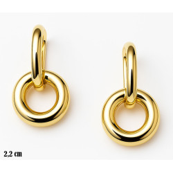 Kolczyki miedź pozłacana 14k - MF42733