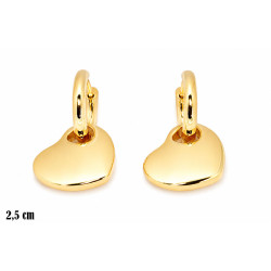 Kolczyki miedź pozłacana 14k - MF42734