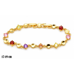 Bransoletka miedź pozłacana 14k - MF42793-A