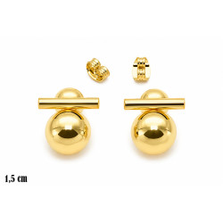 Kolczyki miedź pozłacana 14k - MF42777