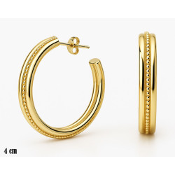 Kolczyki miedź pozłacana 14k - MF42792