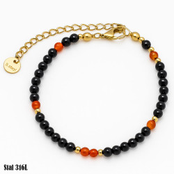 Bransoletka Stal 316L [Turmalin] - MF42488-2
