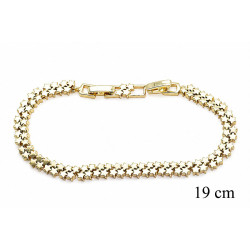 Bransoletka miedź pozłacana 14k - MF42728