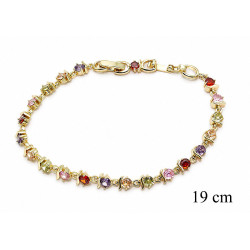 Bransoletka miedź pozłacana 14k - MF42620
