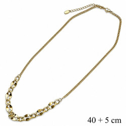 Naszyjnik miedź pozłacana 14k - MF42618