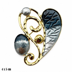 Broszka Serce - MF42398-2