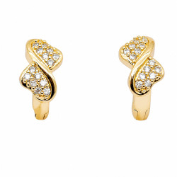 Kolczyki CM miedź pozłacana 14k - mf57798